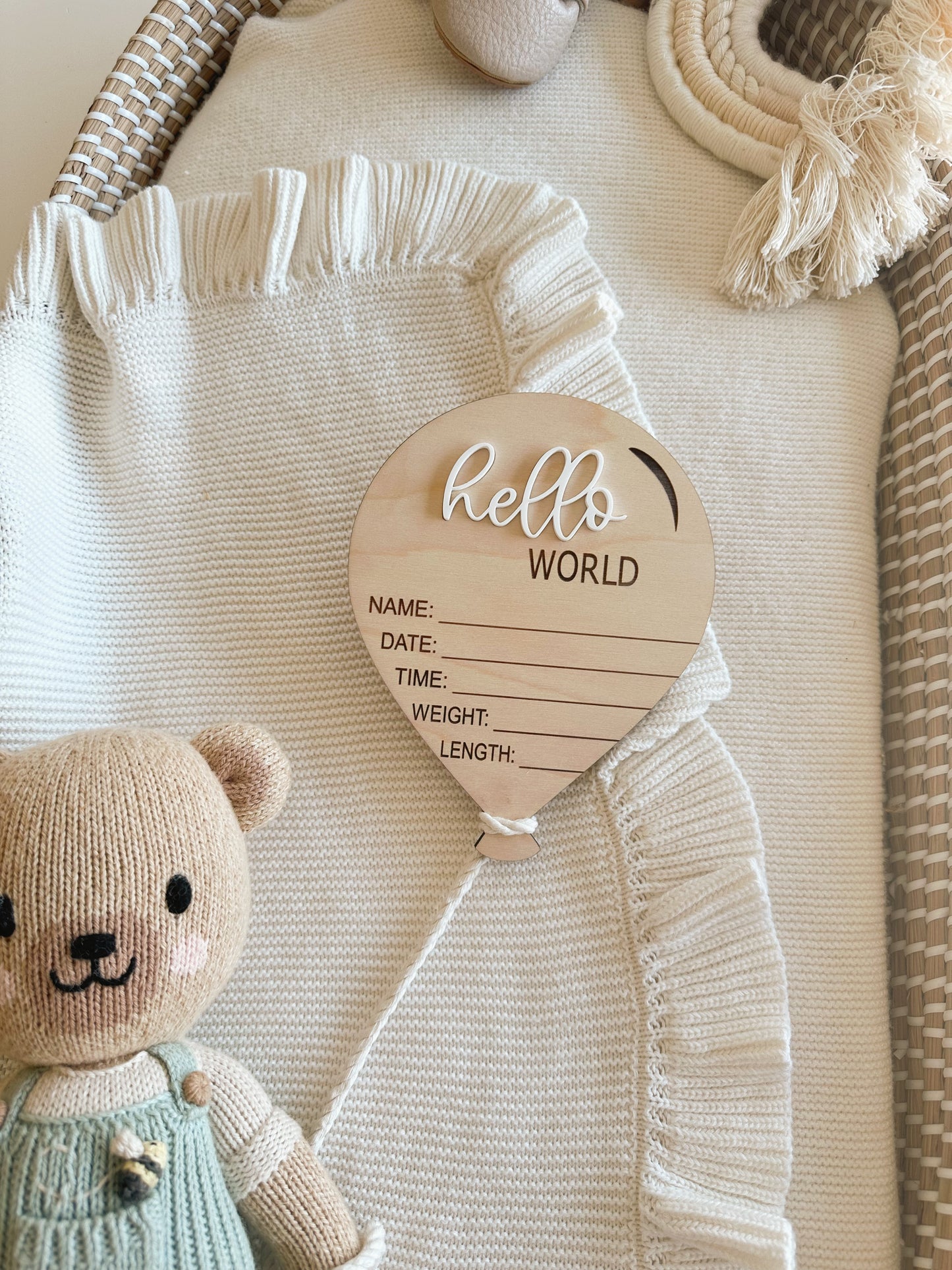 Air Ballon Hello World Baby Birth Announcement| Hello World Name announcement| Hospital Name sign| Birth Star sign| I’m New Here