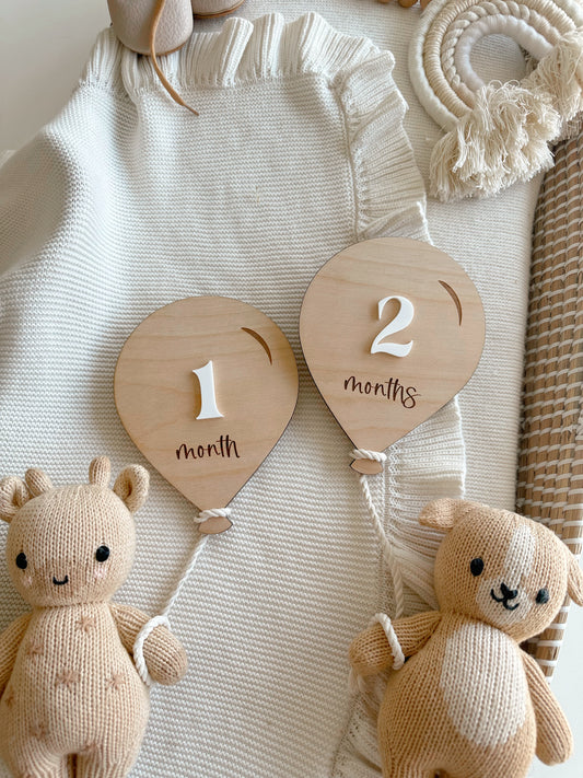 Air Balloon Baby Milestone
