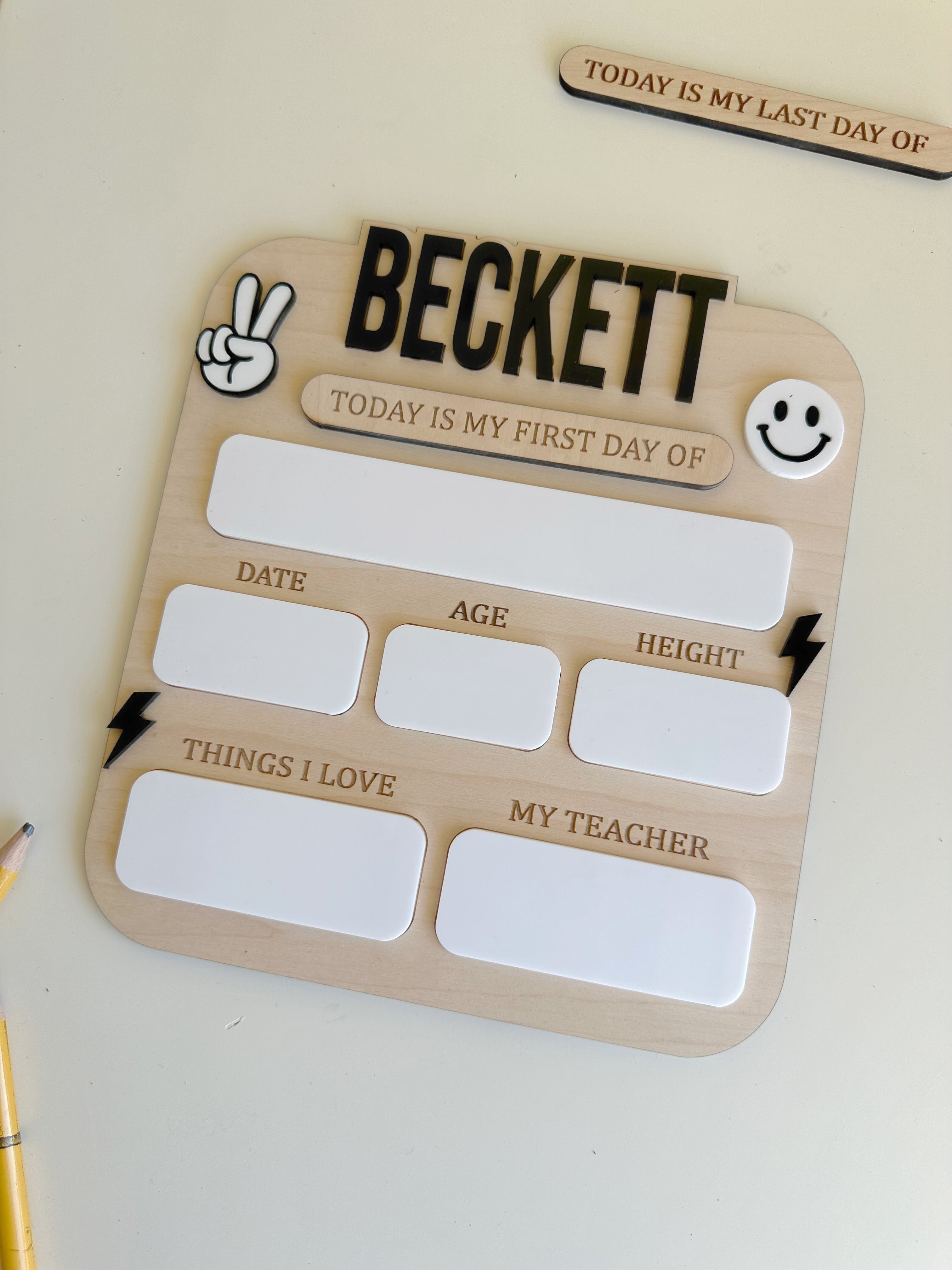 Rad First/Last Day Of School Sign