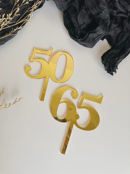 Number Cake Topper