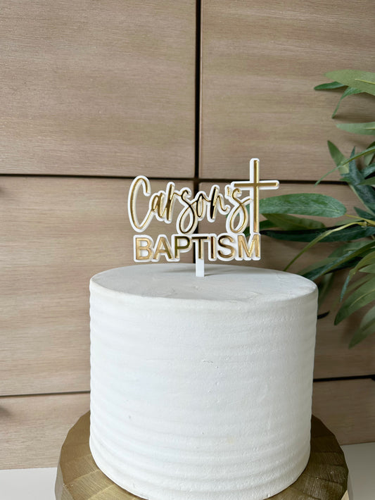 Baptism Cake Topper | Christening Cake Topper | Christening Cake Decoration | Cake Decoration | Cake Topper | Cake Charm
