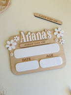 Toddler Daisy First/Last Day Of School Sign