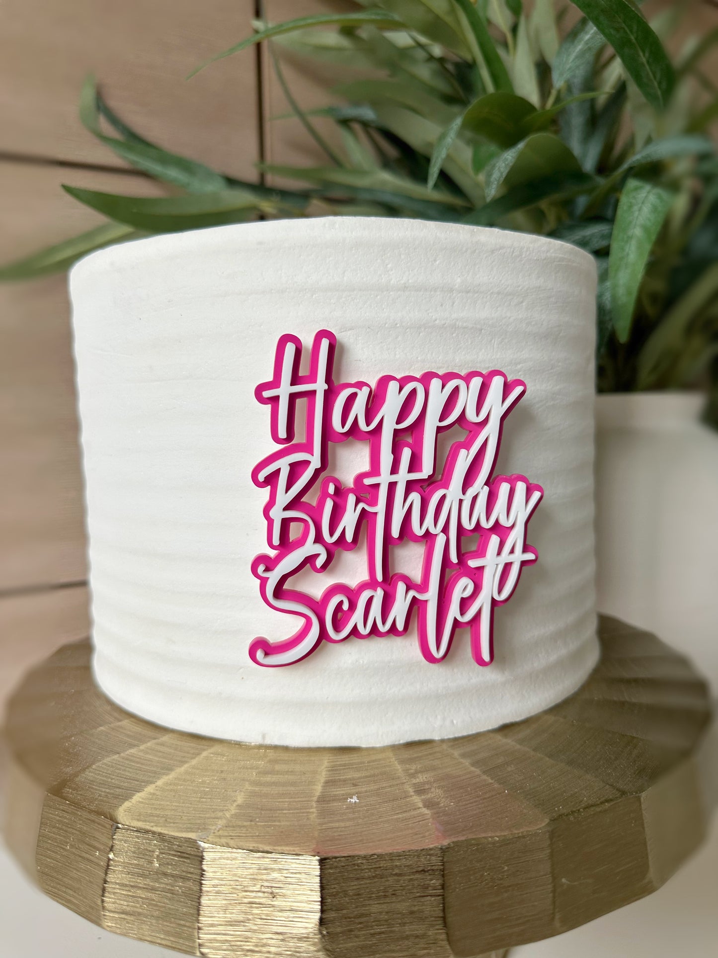 Custom Cake Charm | Happy Birthday Cake Charm | Personalized Cake Charm | Cake Decor | Name Acrylic Cake Topper |