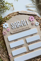 Daisy First Day Of School Sign| School Photo Props | Interchangeable School Sign | First & Last Day of School Interchangeable Sign