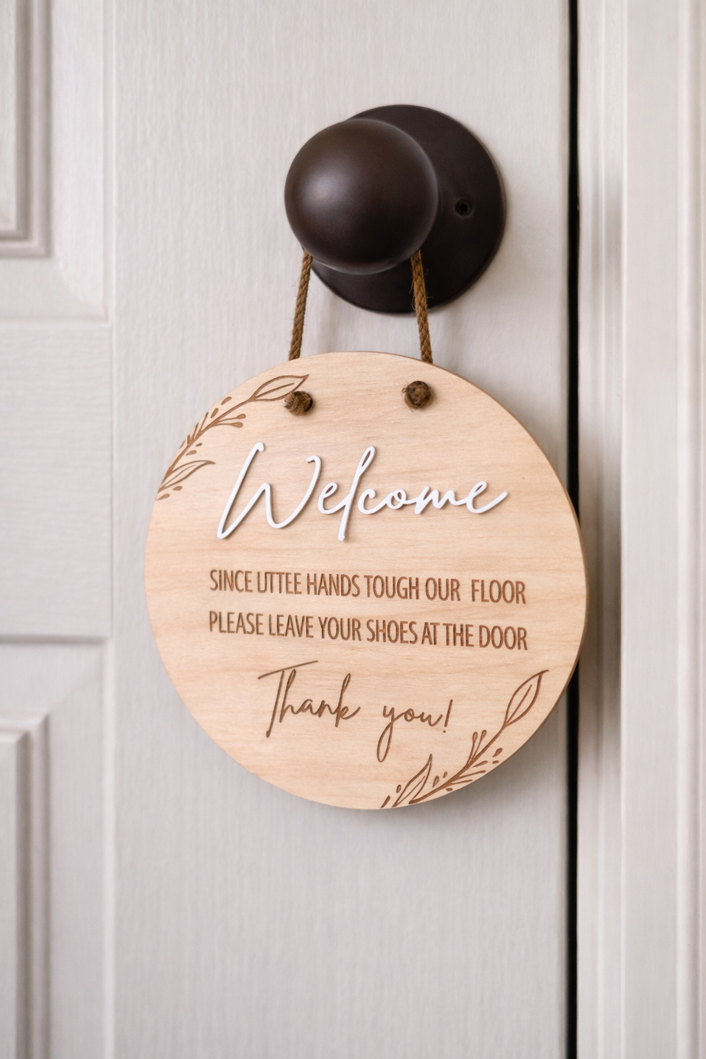 Remove your shoes Sign