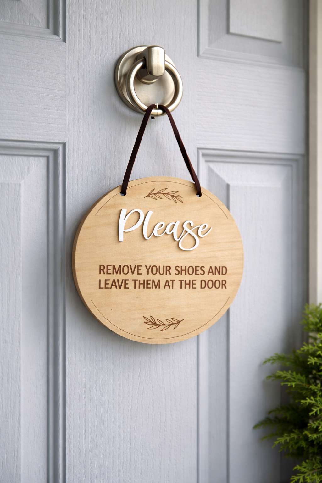 Please remove your shoes