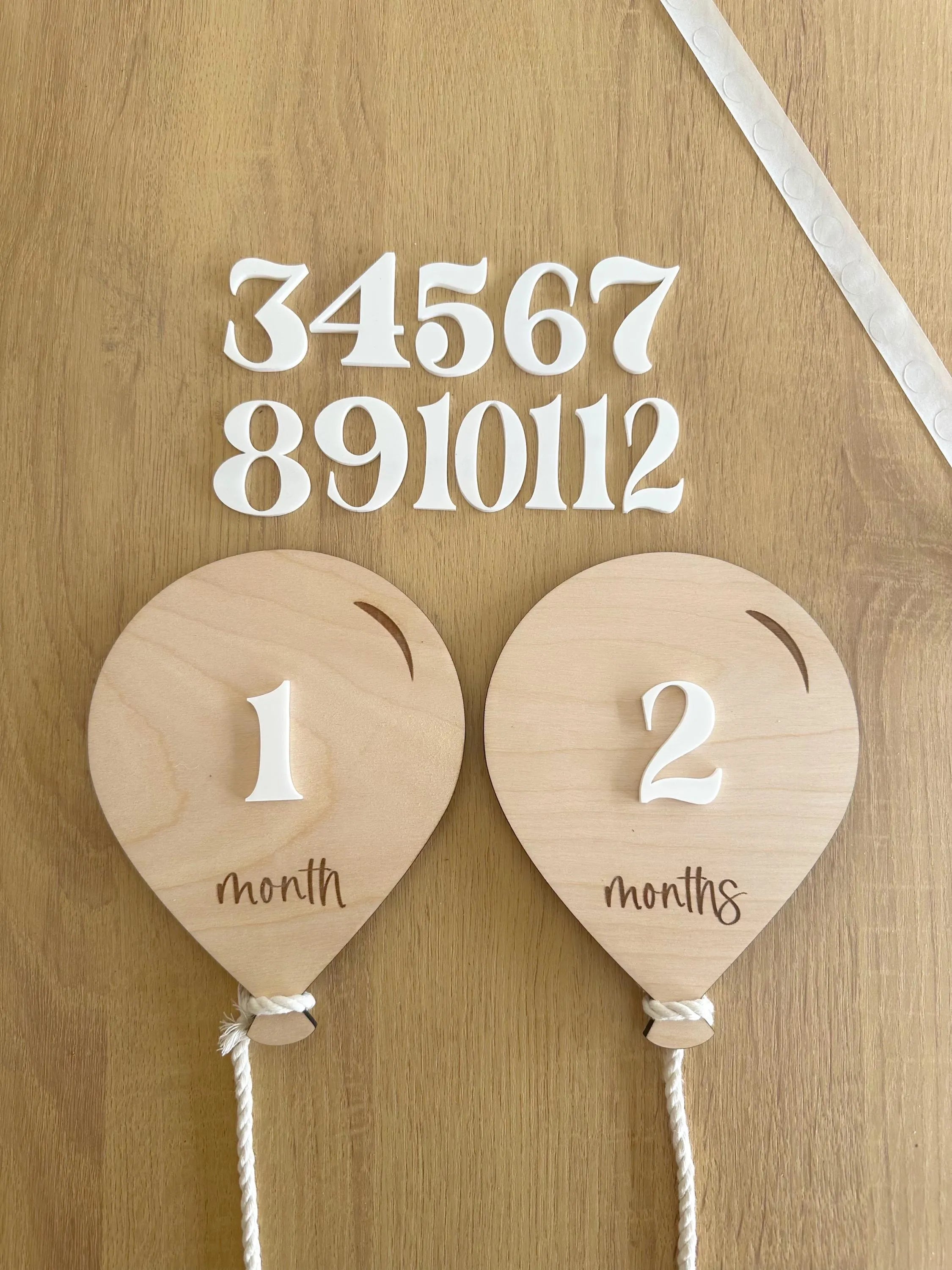 Air Balloon Baby Milestone