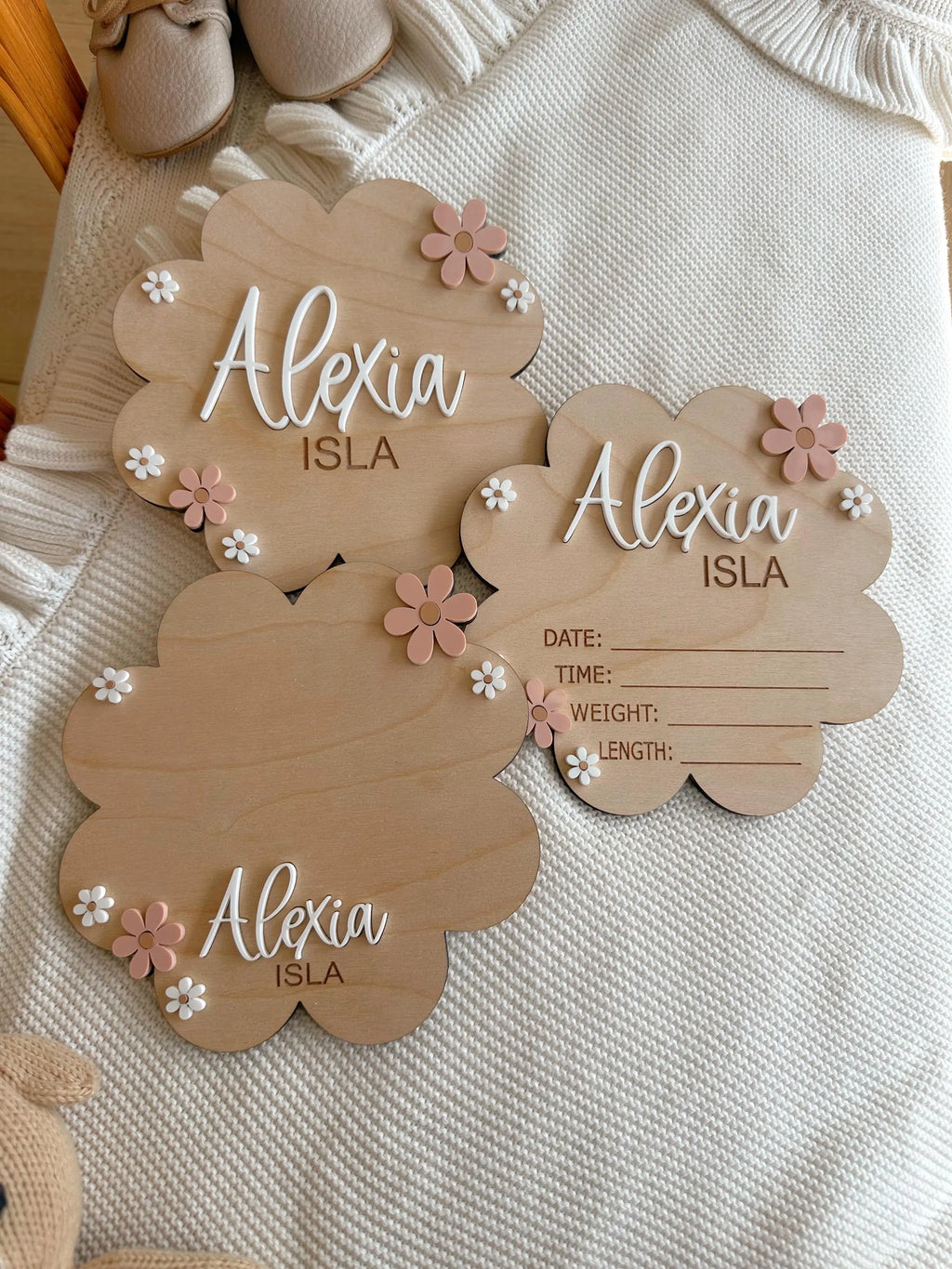 Daisy Alexia Birth Plate