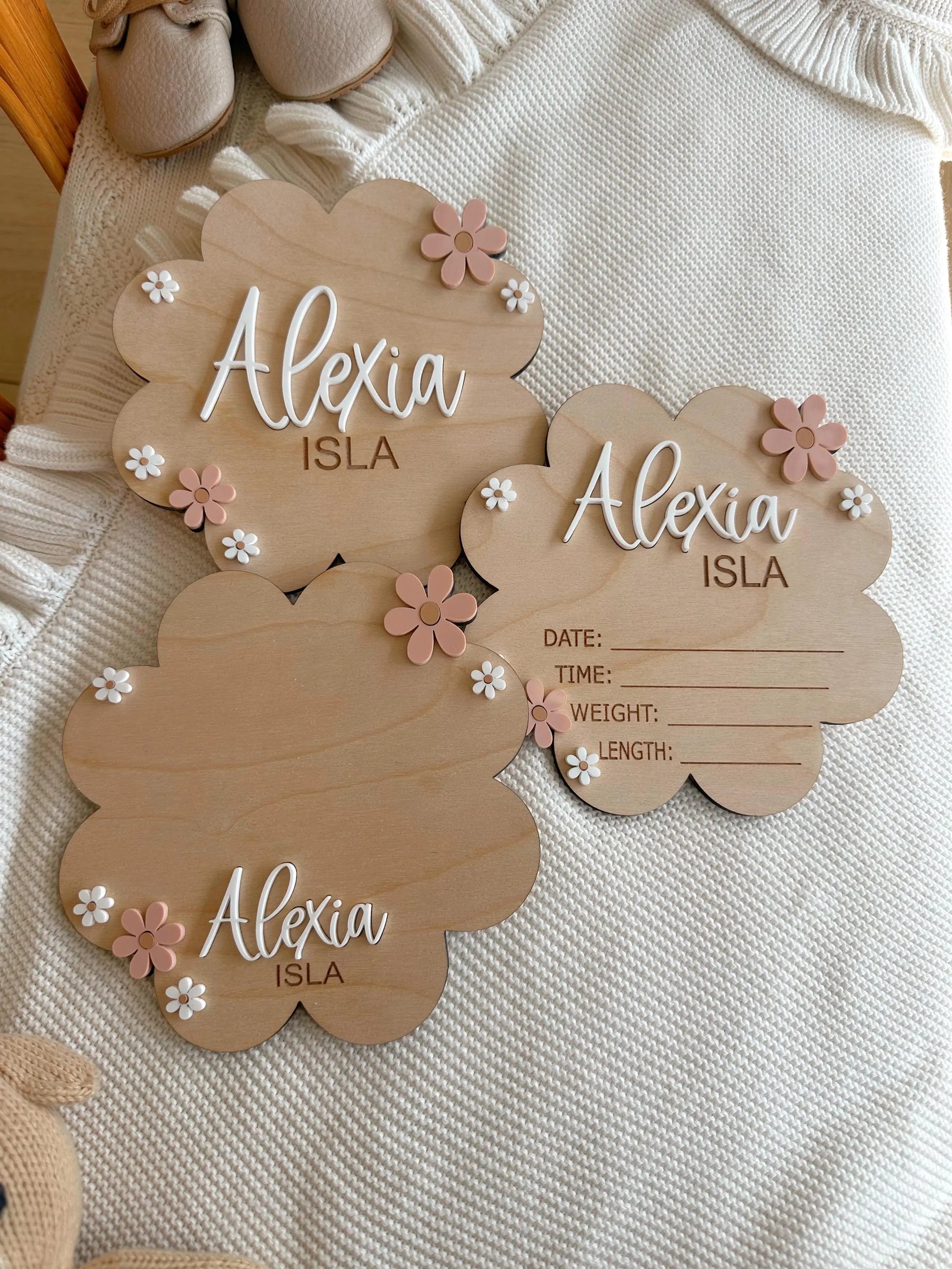 Daisy Alexia Birth Plate