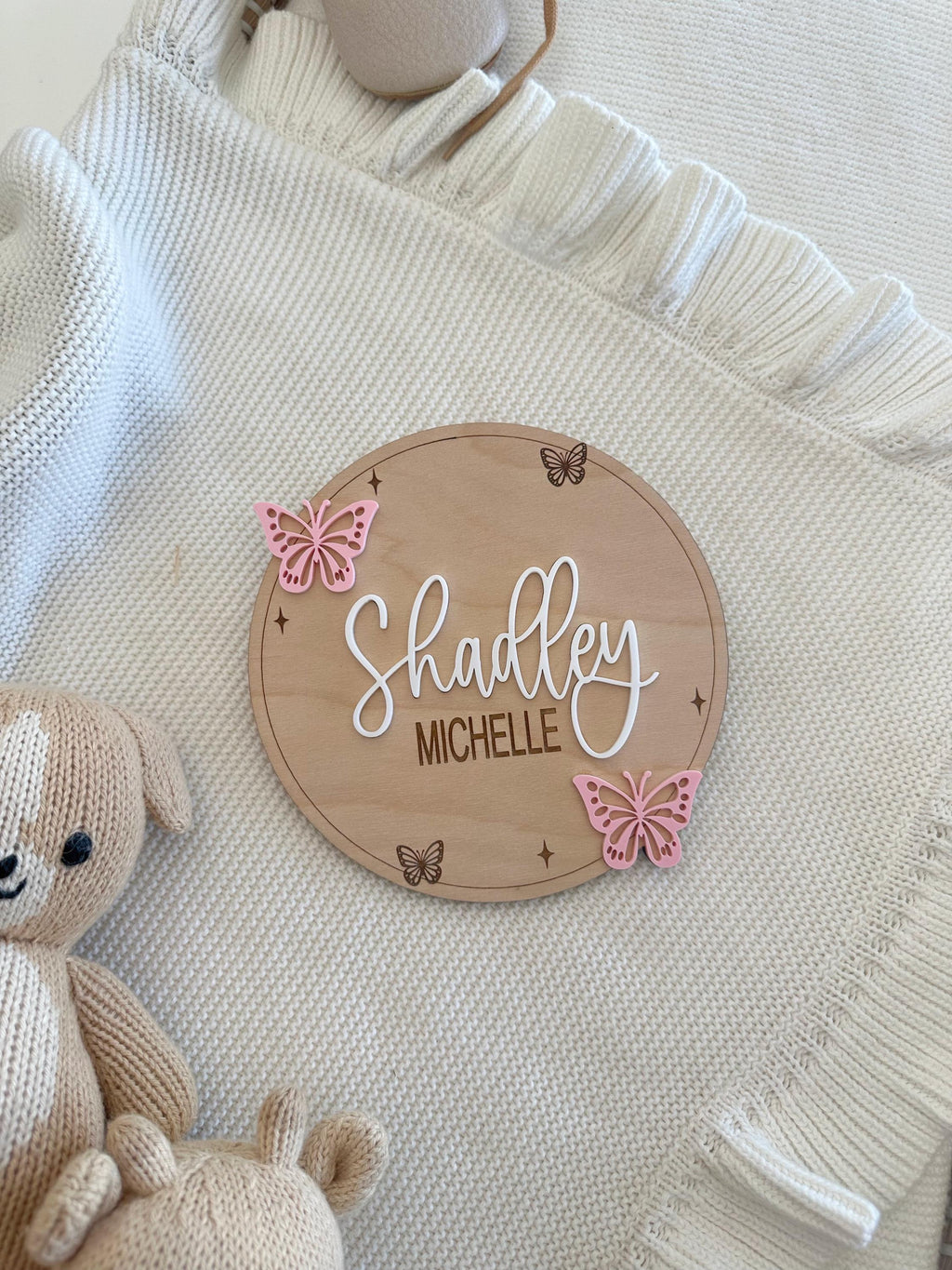 Butterfly Name plaque